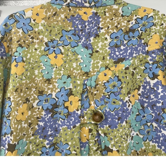 Colorful Floral Women's Blazer - Picture 6 of 6